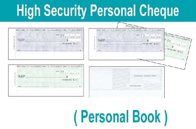 Personal Cheque Book (1 & 2 copy)