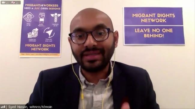 Migrant Workers in Canada are Being Exploited: Syed Hussan, Migrant Workers  Alliance for Change