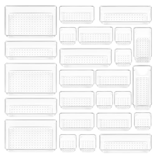 Vtopmart 25件套透明收纳盒