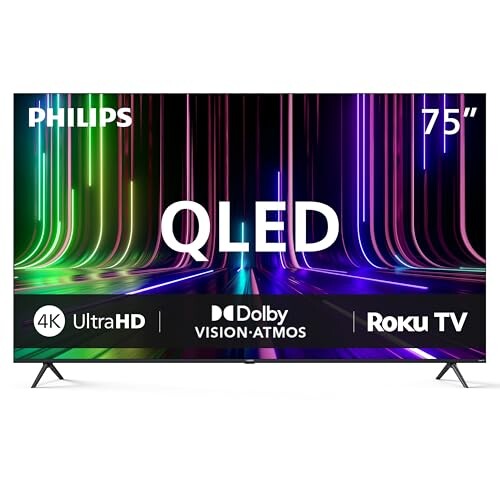 飞利浦 75 寸 7600 系列 QLED Roku TV