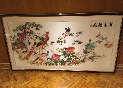 【百鸟朝凤】大型刺绣画，100x190cm