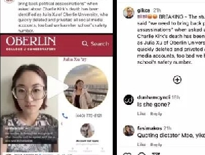 
                华裔女生引毛语录主张政治暗杀遭肉搜 网：遣返她
            