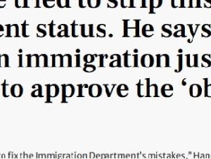 
                仅用4分钟！加拿大华人男子永居身份被撤销，移民部成被告
            