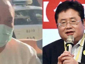 中国男子攻击矢板明夫有台湾内应？