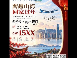 逍遥旅游~签证/机票/旅行团//邮轮/酒店/旅游保险  416-496-9888